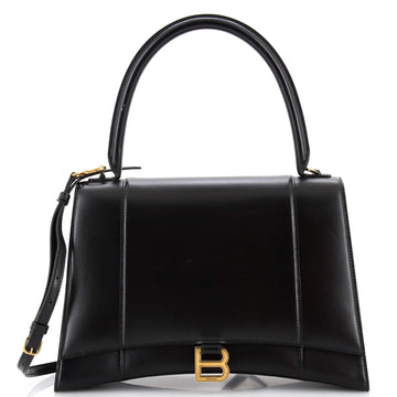 Balenciaga Hourglass Top Handle Bag Leather New Medium