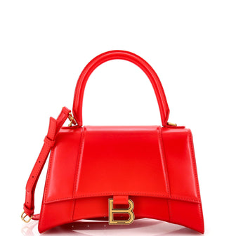 Balenciaga Hourglass Top Handle Bag Leather Small