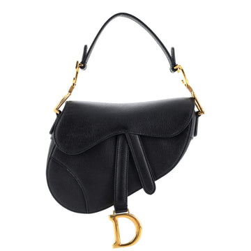 Christian Dior Saddle Handbag Leather Mini