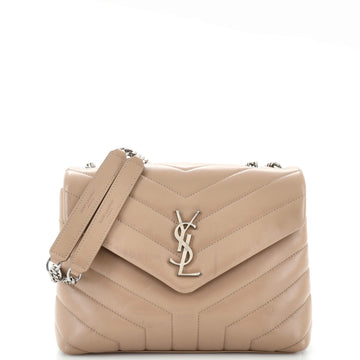 Saint Laurent Loulou Shoulder Bag Matelasse Chevron Leather Small