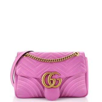 Gucci GG Marmont Flap Bag Matelasse Leather Medium
