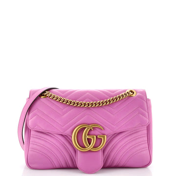 Gucci GG Marmont Flap Bag Matelasse Leather Medium