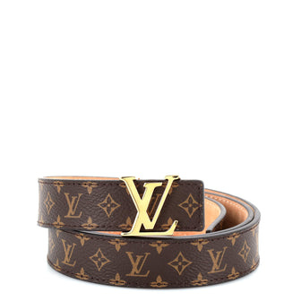 Louis Vuitton LV Initiales Belt Monogram Canvas Thin