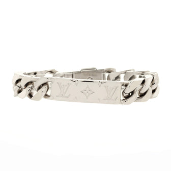 Louis Vuitton Monogram Plate Chain Bracelet Metal