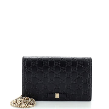 Gucci Signature Wallet on Chain Guccissima Leather
