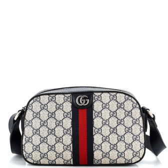 Gucci Ophidia Camera Shoulder Bag GG Coated Canvas Small