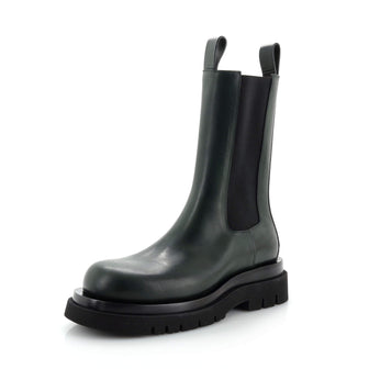Bottega Veneta Women's Lug Heeled Chelsea Boots Leather