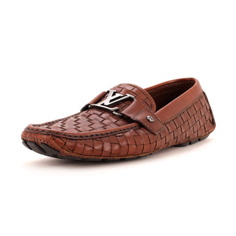 Louis Vuitton Men's Monte Carlo Moccasin Loafers Woven Leather