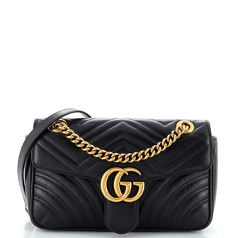 Gucci GG Marmont Flap Bag Matelasse Leather Medium
