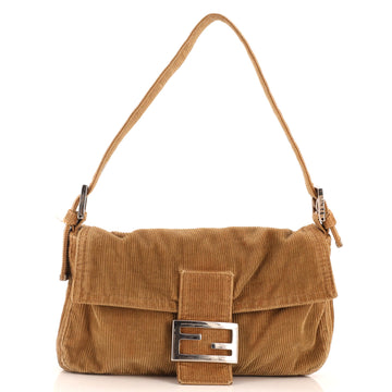 Fendi Baguette Shoulder Bag Corduroy Medium