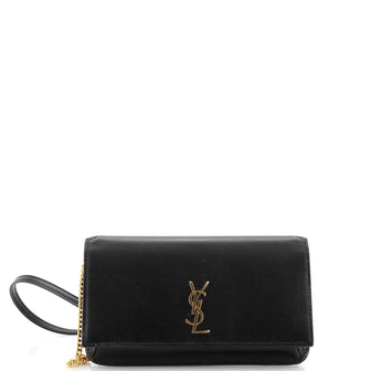 Saint Laurent Classic Monogram Phone Holder Shoulder Bag Leather
