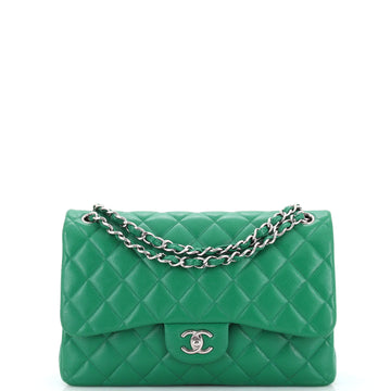 Chanel Classic Double Flap Bag Quilted Caviar Jumbo