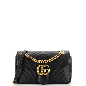 Gucci GG Marmont Flap Bag Matelasse Leather Small