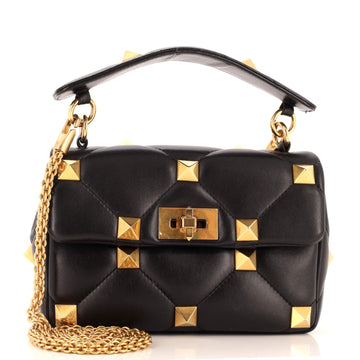 Valentino Garavani Roman Stud Flap Bag Quilted Leather Medium
