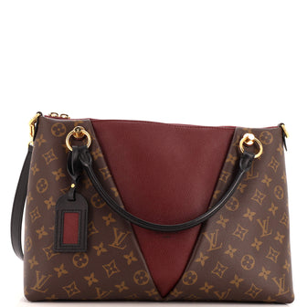 Louis Vuitton V Tote Monogram Canvas and Leather MM