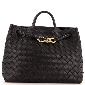 Bottega Veneta Andiamo Top Handle Bag Intrecciato Nappa Medium