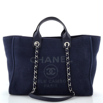 Chanel Deauville Tote Canvas Large