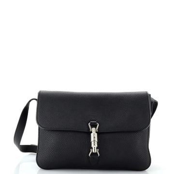 Gucci Jackie Soft Flap Shoulder Bag Leather