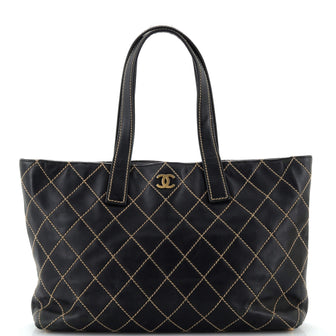 Chanel Surpique Tote Quilted Leather XL