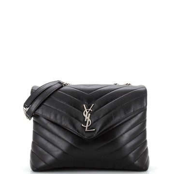 Saint Laurent Loulou Shoulder Bag Matelasse Chevron Leather Medium
