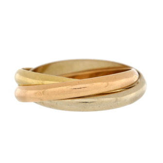 Cartier Trinity Ring 18K Tricolor Gold Small