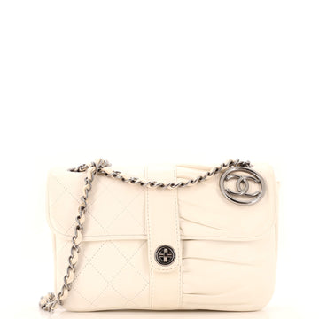 Chanel Pile Ou Face Flap Bag Mixed Quilt Lambskin Small