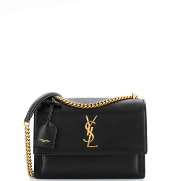 Saint Laurent Sunset Crossbody Bag Leather Medium