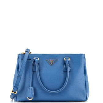 Prada Double Zip Lux Tote Saffiano Leather Small
