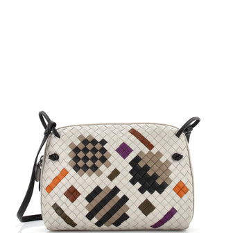 Bottega Veneta Nodini Crossbody Bag Printed Intrecciato Nappa Small