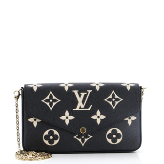 Louis Vuitton Felicie Pochette Bicolor Monogram Empreinte Giant