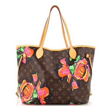 Louis Vuitton Neverfull Tote Limited Edition Monogram Roses MM