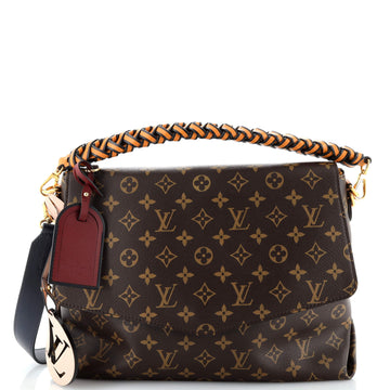 Louis Vuitton Braided Handle Beaubourg Handbag Monogram Canvas MM