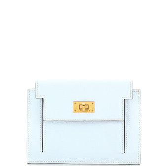 Hermes Kelly Pocket Compact Wallet Chevre Mysore