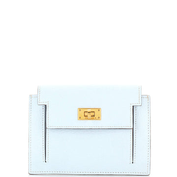 Hermes Kelly Pocket Compact Wallet Chevre Mysore