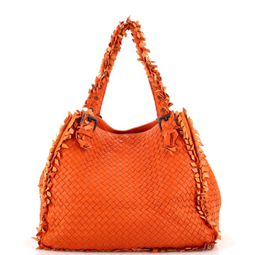 Bottega Veneta Fringe Trim Hobo Intrecciato Nappa Large