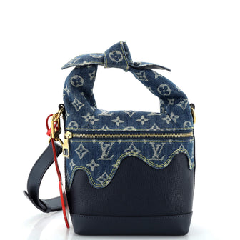 Louis Vuitton Japanese Cruiser Handbag Monogram Denim and Taurillon Leather