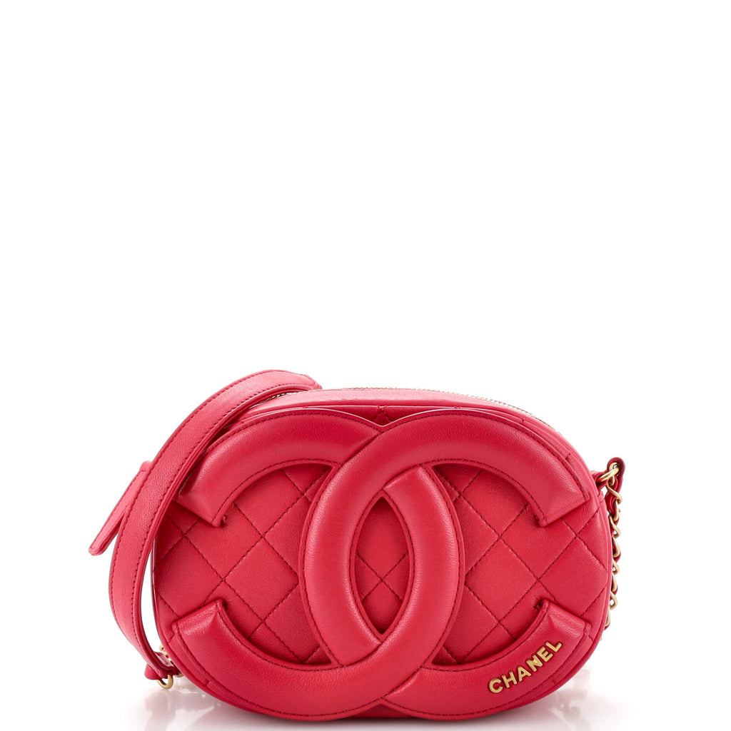 Chanel Coco Midnight Camera Case Quilted Lambskin Small Pink 2716607