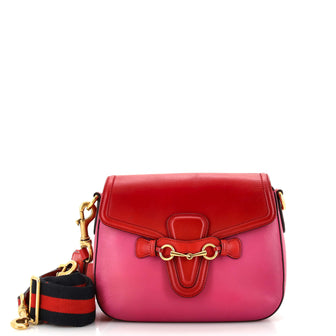 Gucci Lady Web Shoulder Bag Leather Medium