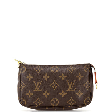 Louis Vuitton Petit Bucket Zip Pouch Monogram Canvas