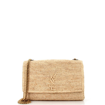 Saint Laurent Jamie Flap Bag Crochet Raffia Medium
