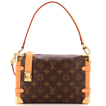 Louis Vuitton Side Trunk Handbag Monogram Canvas MM