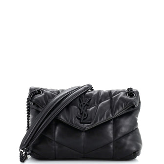 Saint Laurent Loulou Puffer Shoulder Bag Quilted Leather Small