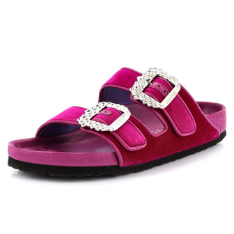 Manolo Blahnik x Birkenstock Women's Arizona Sandals Velvet