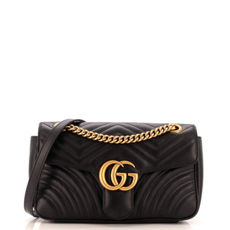 Gucci GG Marmont Flap Bag Matelasse Leather Small