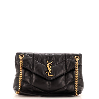 Saint Laurent Loulou Puffer Shoulder Bag Quilted Leather Small