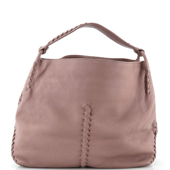 Bottega Veneta Open Hobo Cervo with Intrecciato Detail Medium