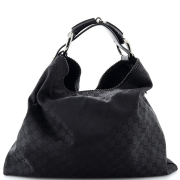 Gucci Horsebit Hobo GG Canvas Large