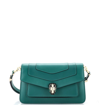 Bvlgari Serpenti Forever East West Shoulder Bag Leather Small