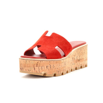 Hermes Women's Eze 30 Sandals Leather and Suede