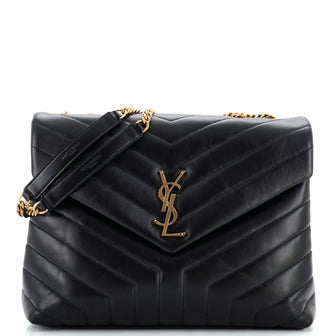 Saint Laurent Loulou Shoulder Bag Matelasse Chevron Leather Medium